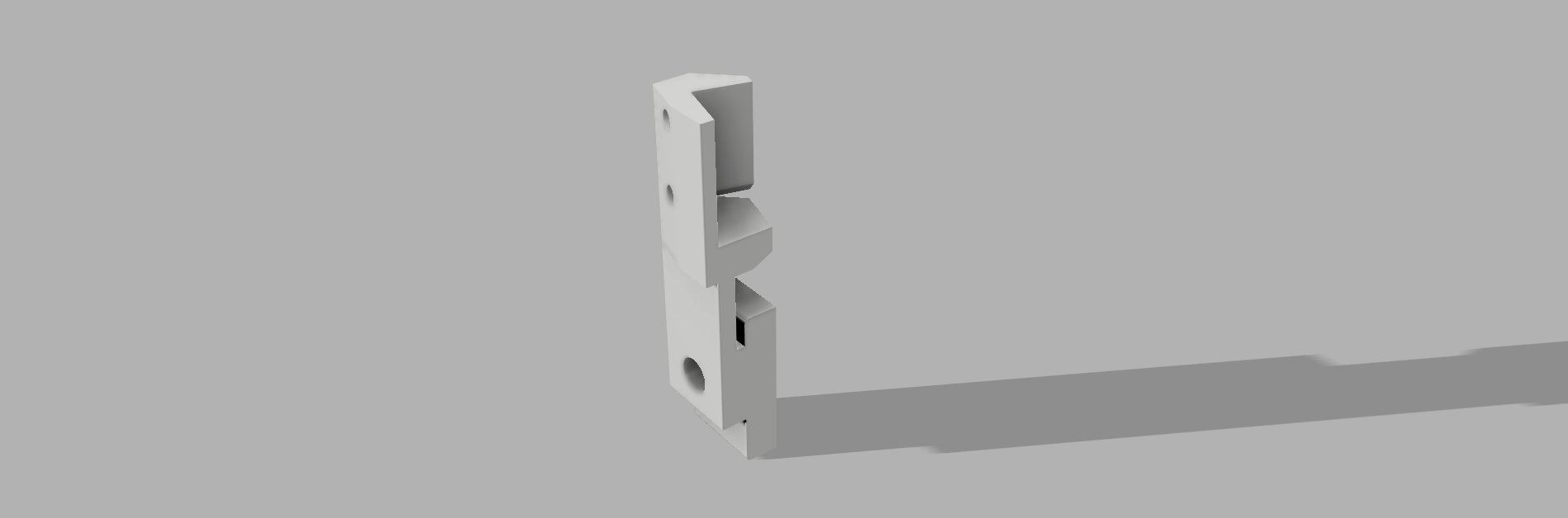 Tote barcode reader bracket on conveyor
