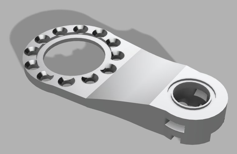 Dematic multishuttle encoder bracket render view 1