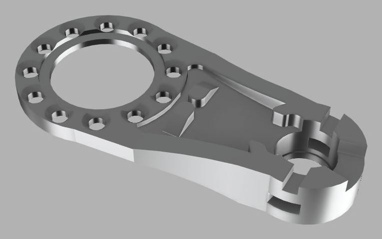 Dematic multishuttle encoder bracket render view 2