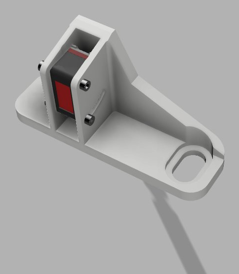 Leuze sensor bracket render view 1